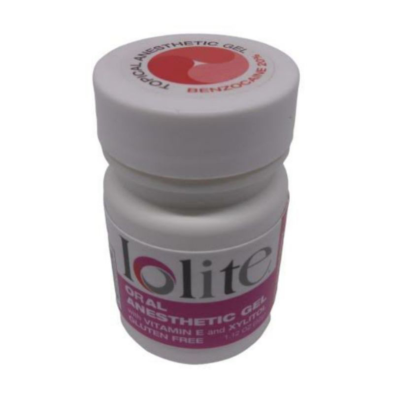 DENTAL iolite TOPICAL ANASTESI LOLITE ORAL ANESTHETIC GEL Lolite Benzocaine Dental Strawberry Shortc
