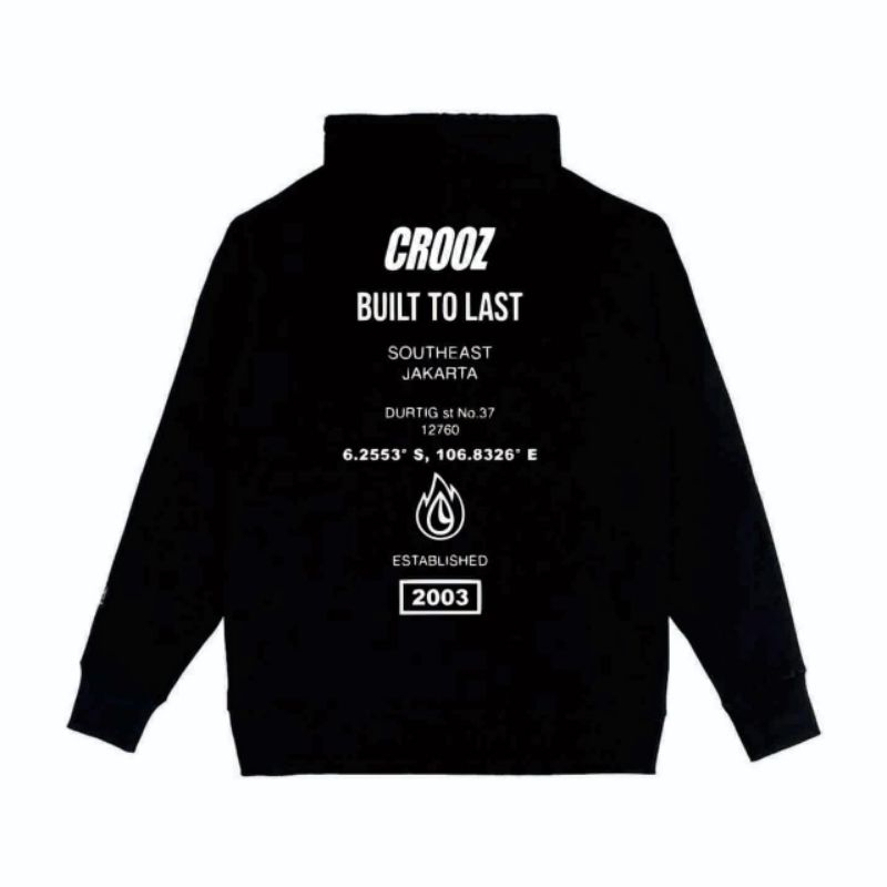 Crooz Hoodie Housemate History Black - Catton