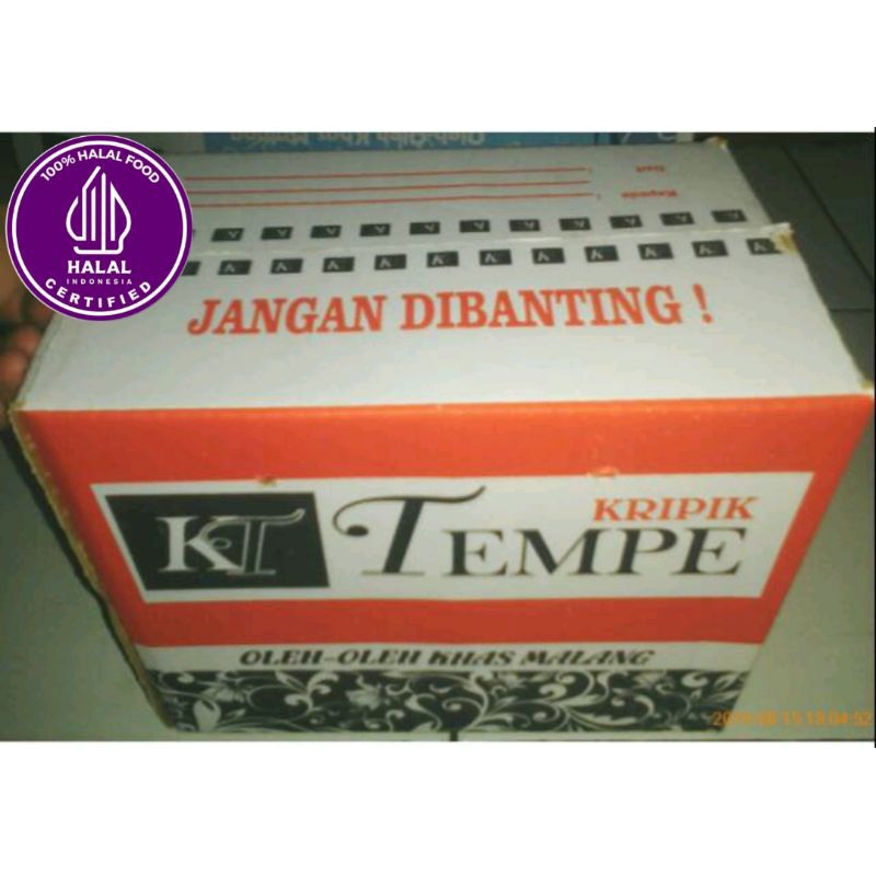 

Keripik kripik tempe 1 box kardus isi 8bngks