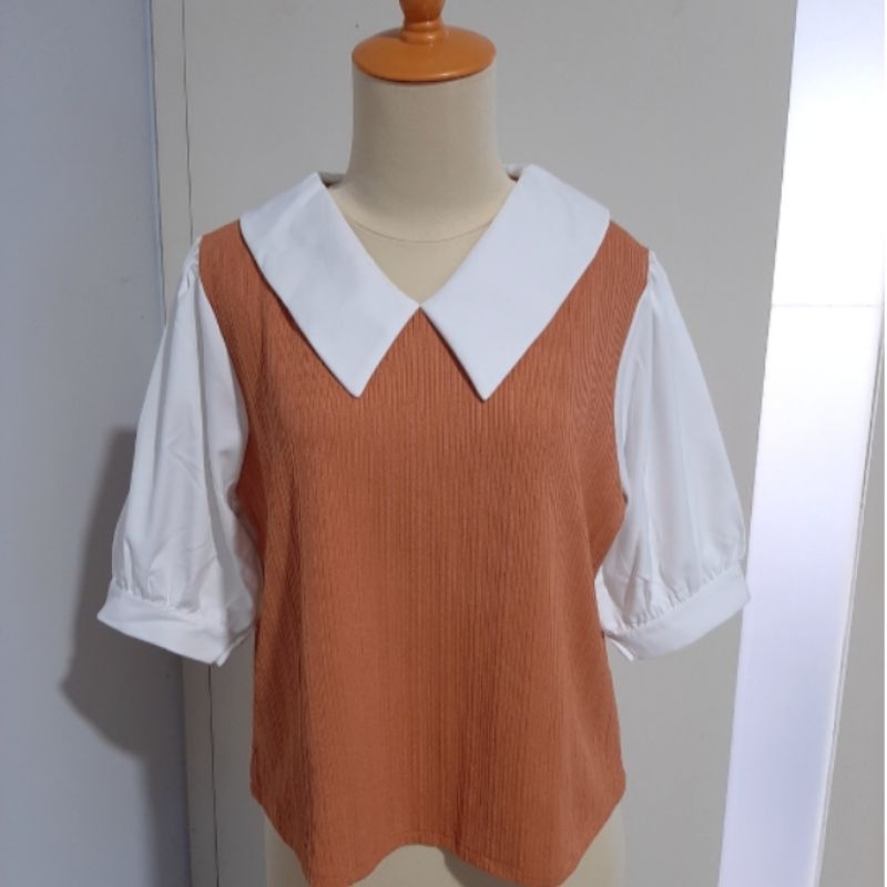 ATASAN WANITA MISSCHIC BROWN / BLOUSE WANITA MISSCHIC BROWN