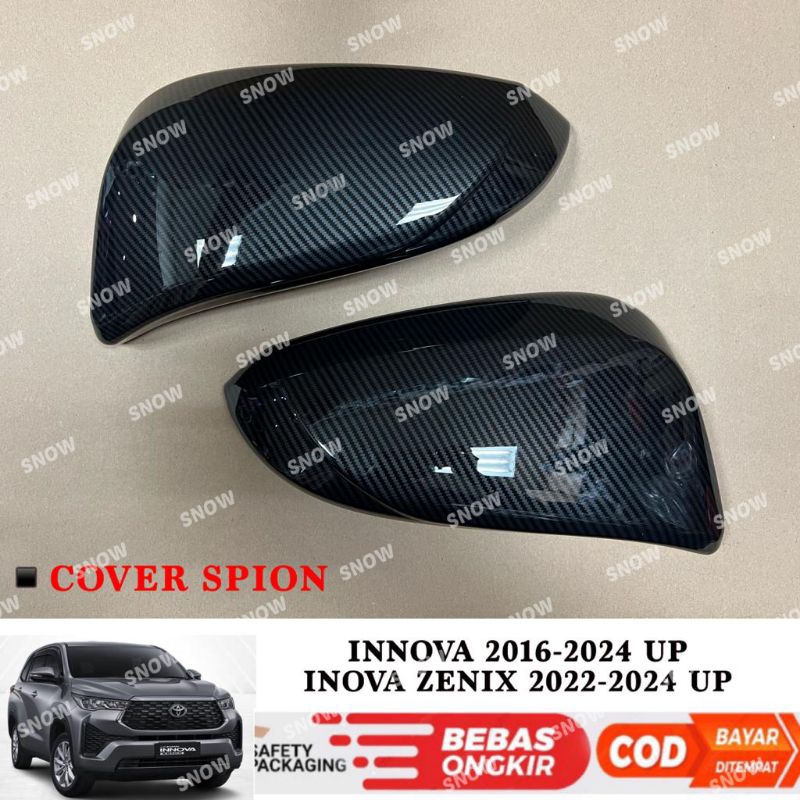 Cover Spion All New Innova 2016 Zenix 2023 2024 UP Carbon Glossy