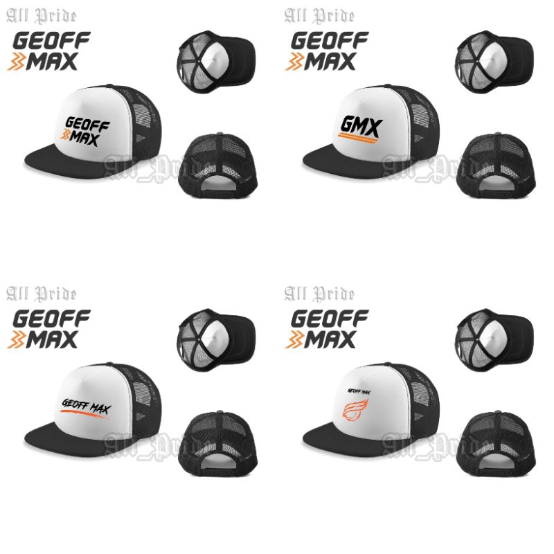 Topi Snapback Jaring Distro/Snapback Trucker Hats Premium Quality Pria Wanita Lokal Brand Logo GEOFF