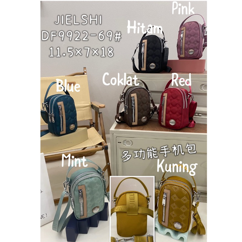 B9922-69 TAS WANITA IMPORT JIELSHI 3in1 JINJING SELEMPANG PINGGANG