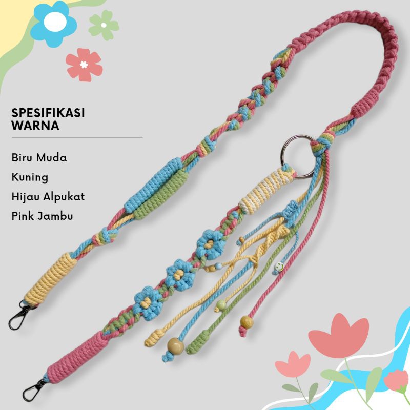 Strap Bag Bunga Rumbai Macrame