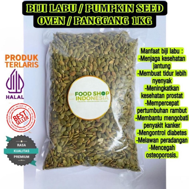 

Biji Labu Panggang 1kg / Pumpkin Seeds Roasted 1kg makanan ringan murah snack murah cemilan murah jajanan murah jajan snack oleh oleh murah enak berkualitas jajanan kekinian camilan murah