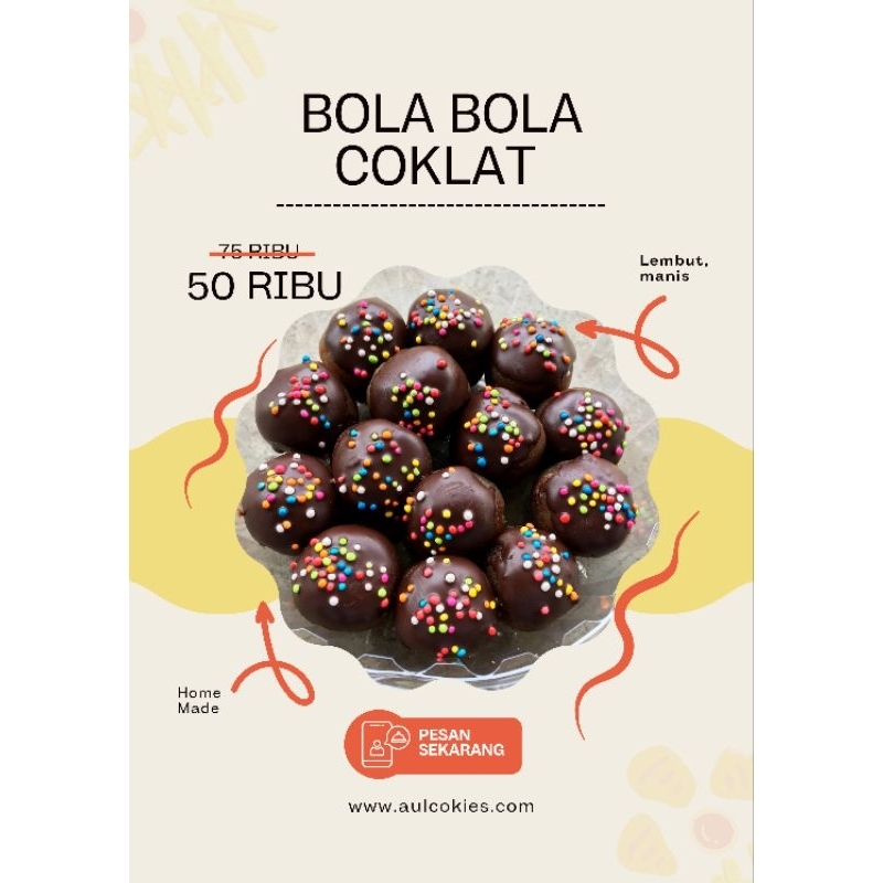 

KUE KERING BOLA BOLA COKLAT (HOMEMADE)