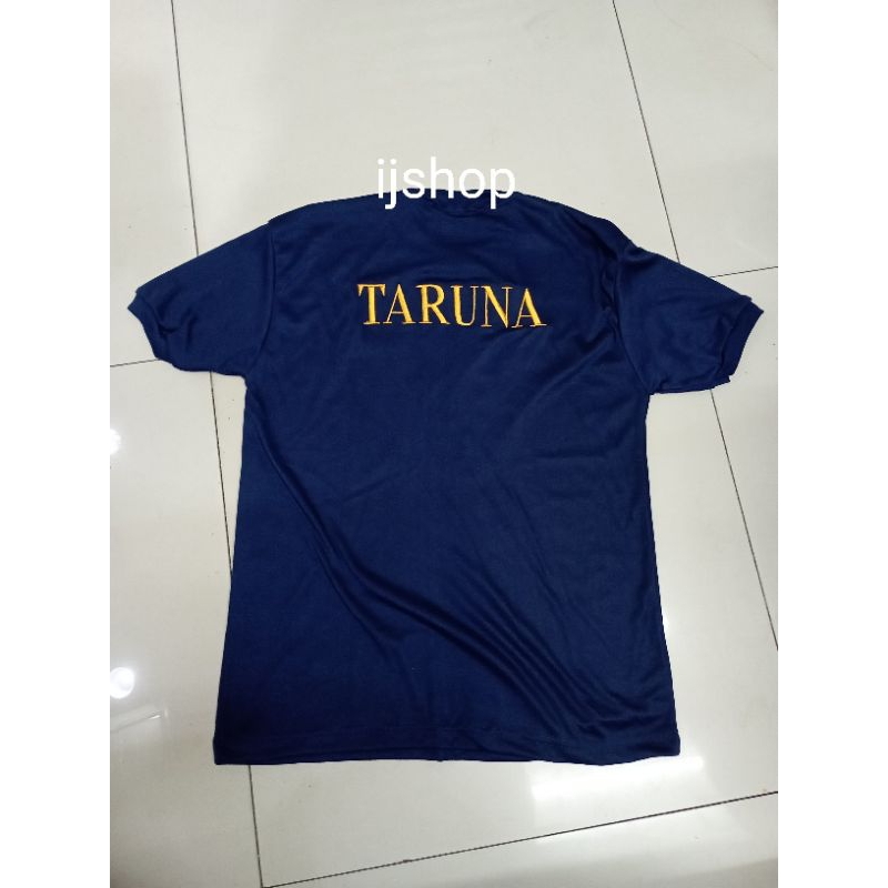 Kaos dalam taruna Bordir | kaos taruna biru navy