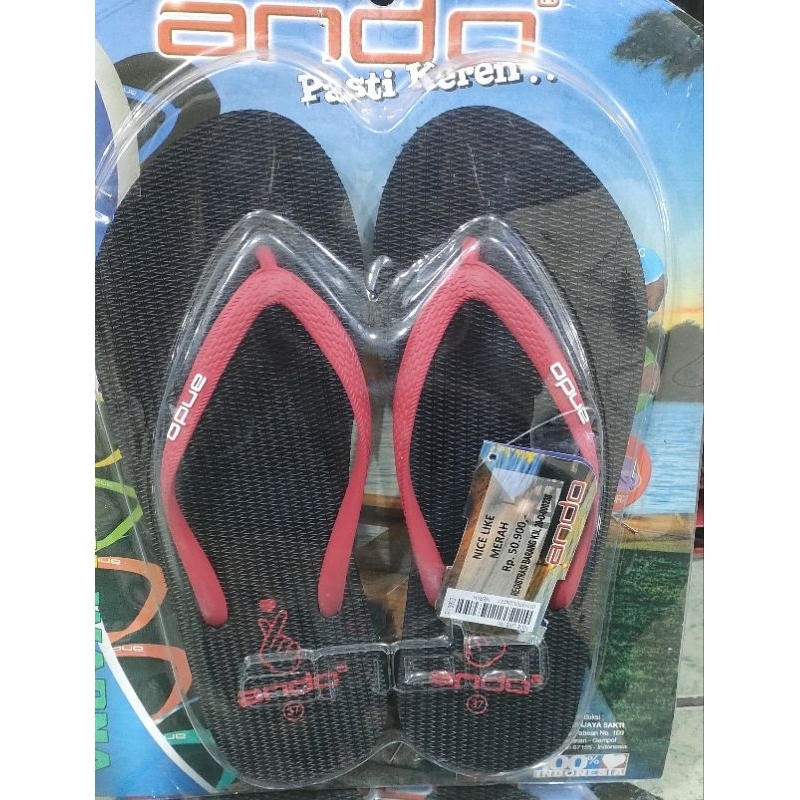 sendal terlaris sepajang masa. sendal ando wanita