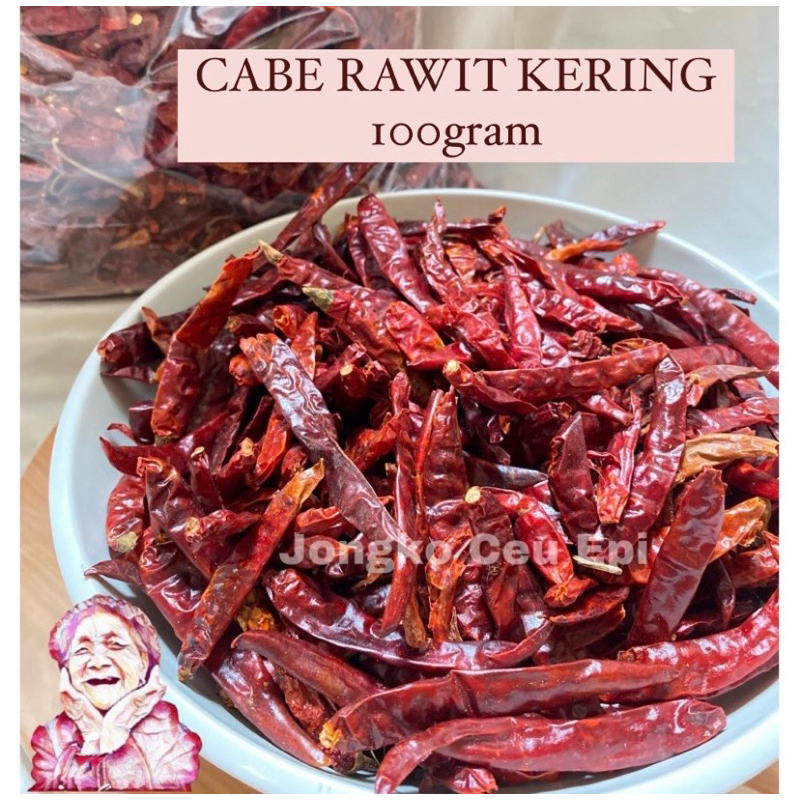 

CABE RAWIT UTUH KERING 100GRAM JONGKO CEU EPI