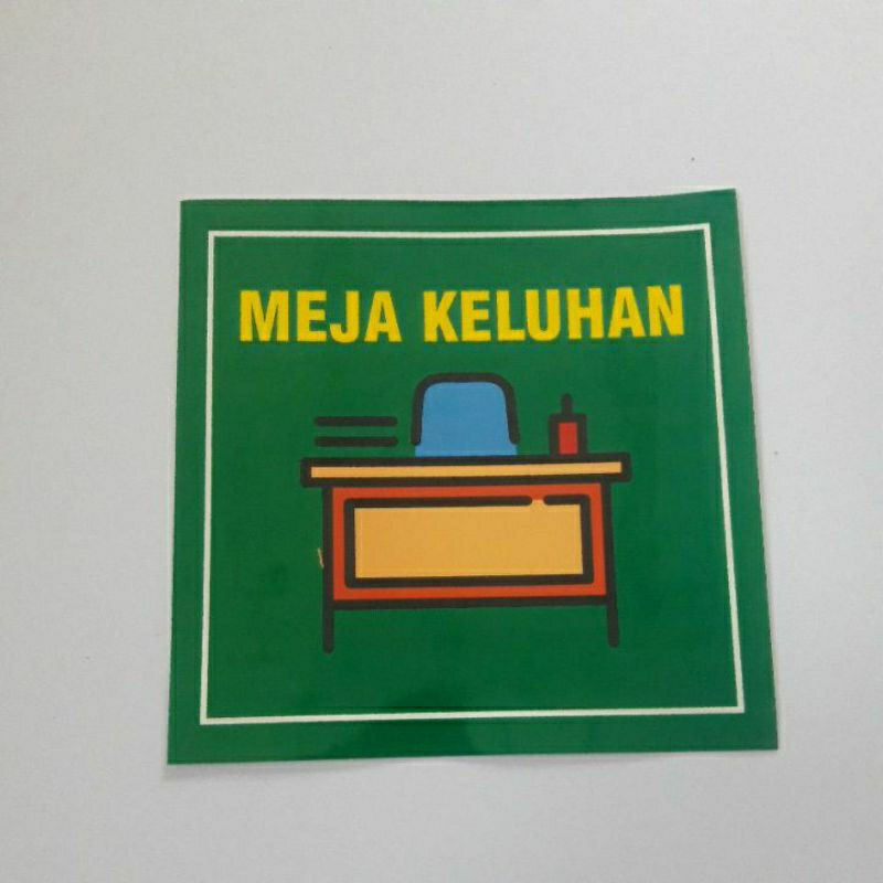 stiker Meja Keluhan