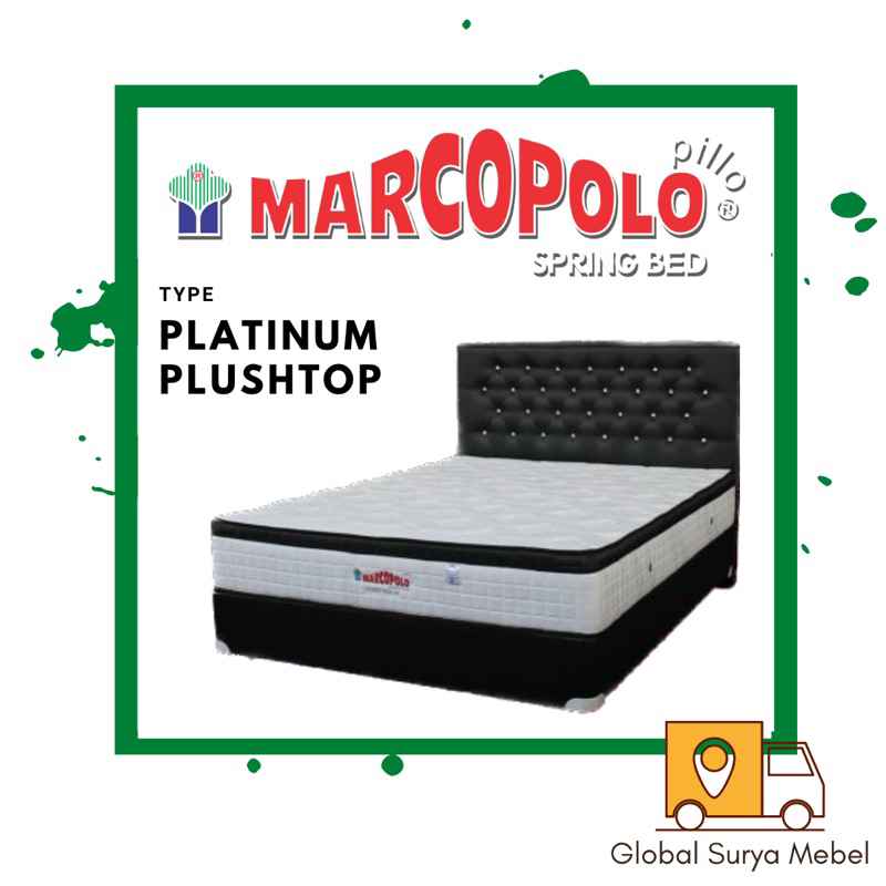 Kasur Marcopolo Spring Bed Tipe Platinum Plushtop