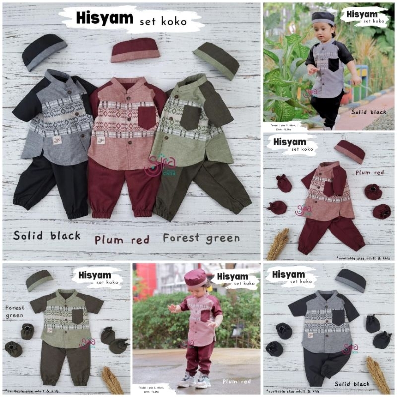 set koko jogger anak Hisyam original by veliza