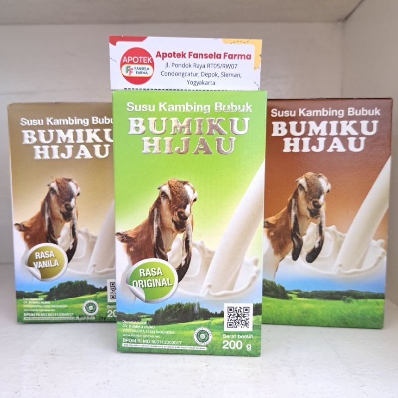 

Susu Kambing Bumiku Hijau Susu Kesehatan bisa untuk susu kucing anabul