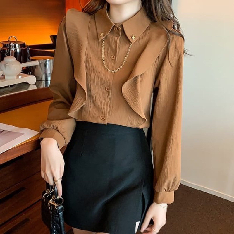 MAUDY BLOUSE KEMEJA / BLOUSE CRINKLE PREMIUM