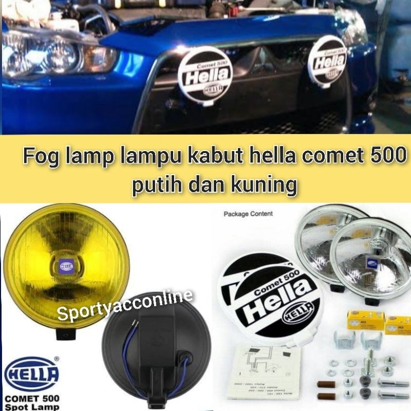 fog lamp lampu kabut lampu tembak universal hella comet 500 original hella