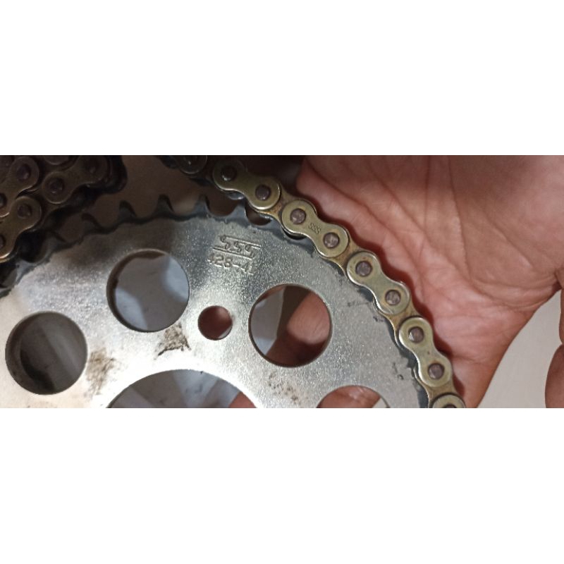 gear belakang dan rantai SSS bekas sonic supra gtr