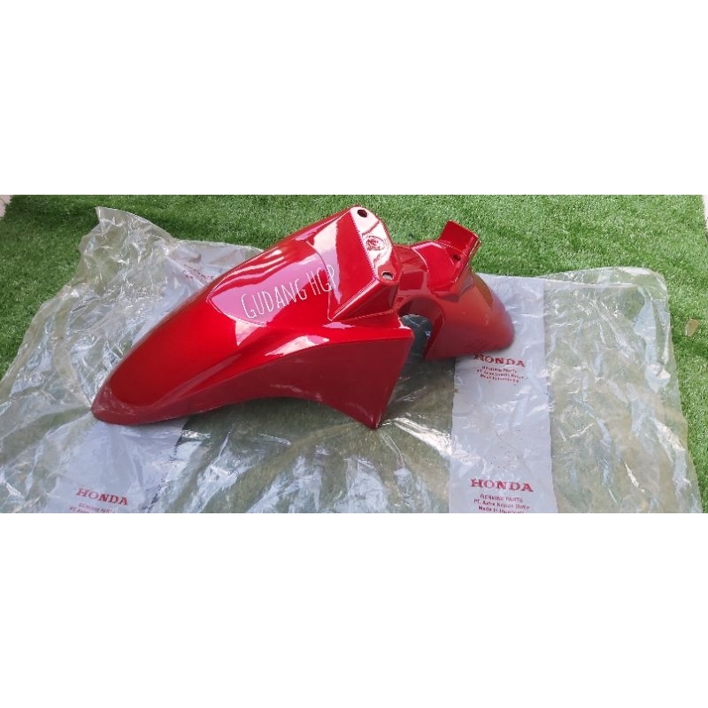 Fender Front Red Maroon Spakbor Depan Honda Vario 110 Karbu 61100-KVB-930CSR Ori Honda Genuine Parts
