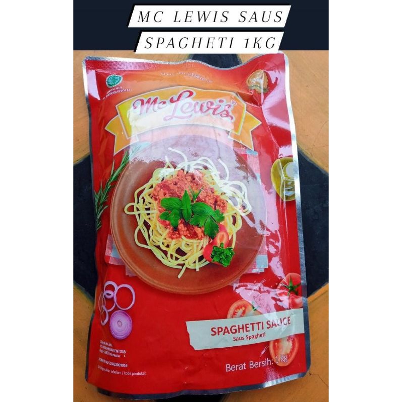 

Mc Lewis saus spaghetti pouch 1kg