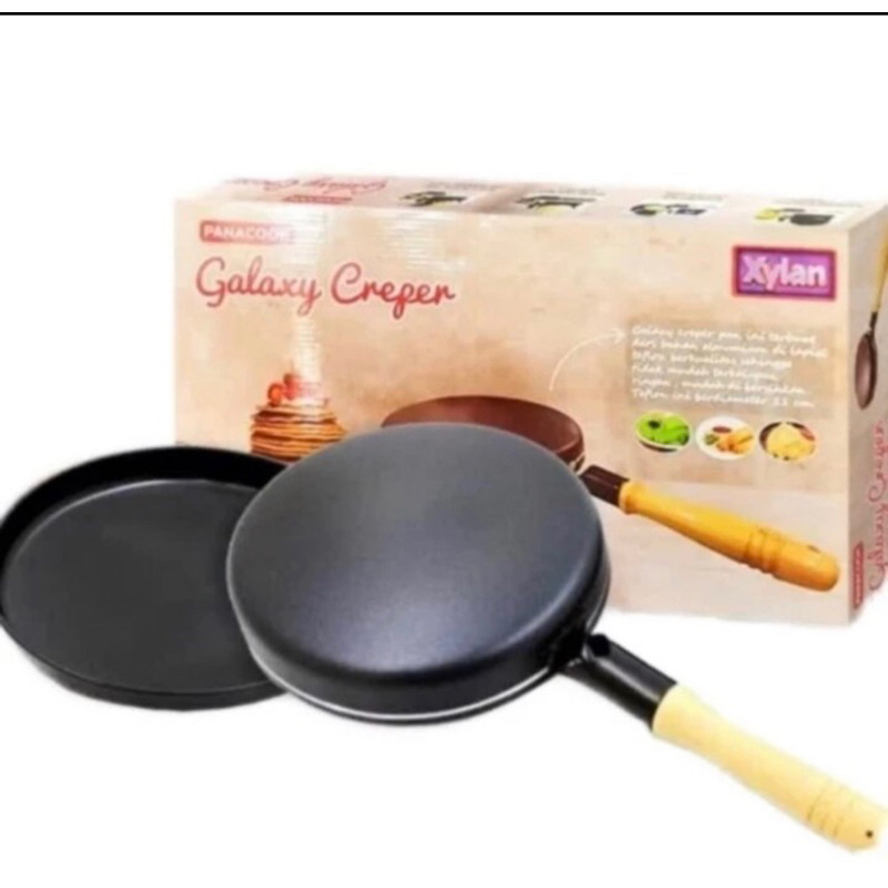 Galaxy Creper panacook 21cm FREE papan lipat risol / catakan Kulit Lumpia risol teflon 21cm / wajan kuali terbalik dadar gulung 21cm teplon anti lengket / cetakan pancake / kulit pangsit