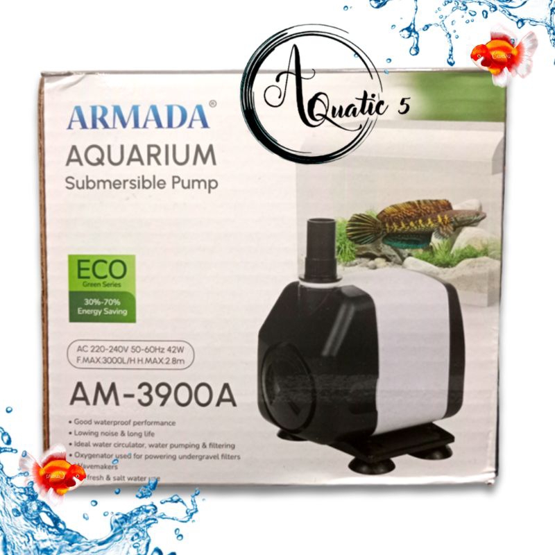 Promo Murah Pompa Kolam Air Mancur Hidroponik ARMADA AM 3900A