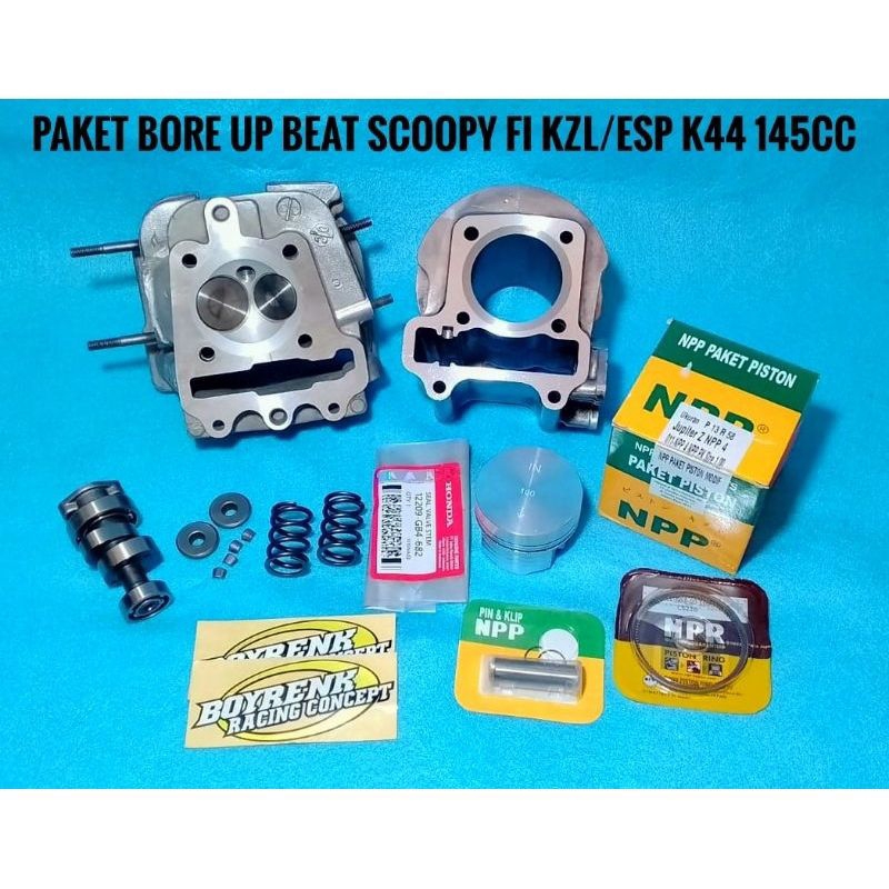 PAKET BORE UP BEAT SCOOPY FI KZL/BEAT SCOOPY ESP K44 140-145CC