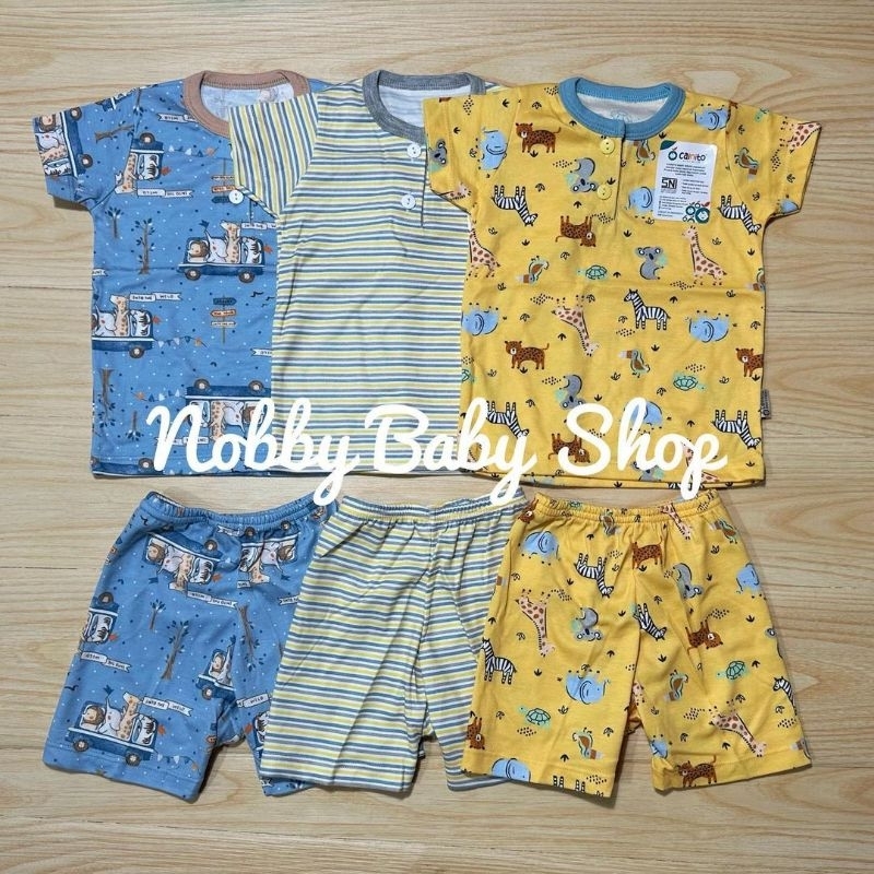 Cainito Baby Wear Motif The Wild Setelan Oblong Pendek Kancing Dada Size SML XL XXL