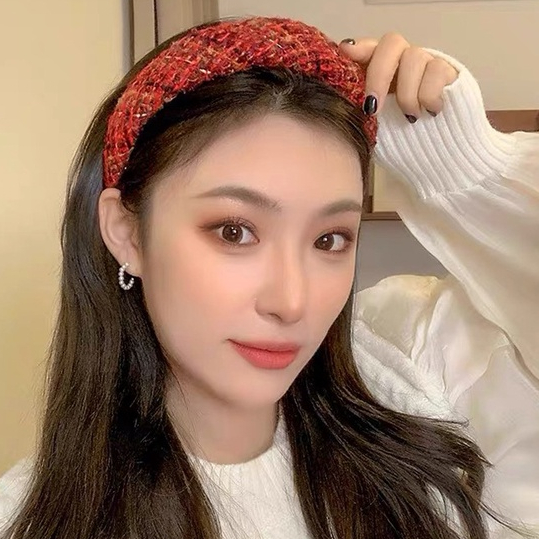 BANDO KAIN VARIASI MERAH TUA 02 MAROON SATIN BULU FURRY NATAL TEKSTUR MOTIF PATTERN PITA BOW RIBBON COLLECTION HEADBAND HAIRBAND KOREA PADDED BENDO MOTIF GARIS BUNGA LEMBUT LEBAR WIDE CNY NATAL IMLEK