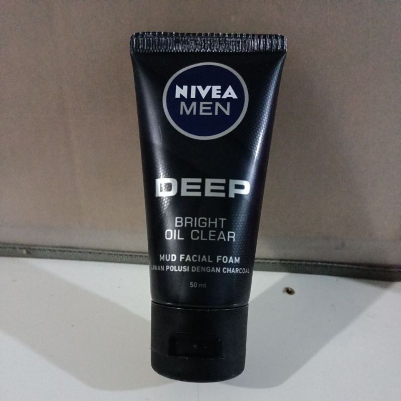 Nivea Men Deep Bright Oil Clear Facial Foam 50ml x 2pcs