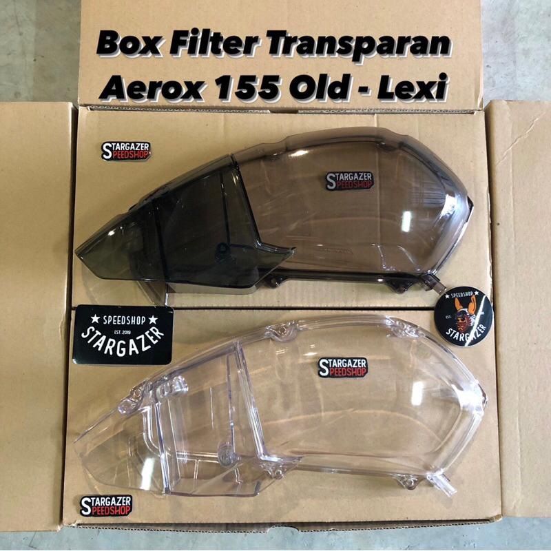 Box Filter Udara Transparan Aerox 155 Old V1 - Lexi 125 Old Cover Tutup Transparant Bening
