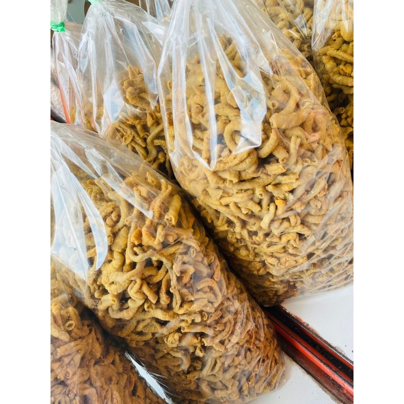 

keripik usus ayam 1 kg camilan keripik snack makanan ringan kripsus