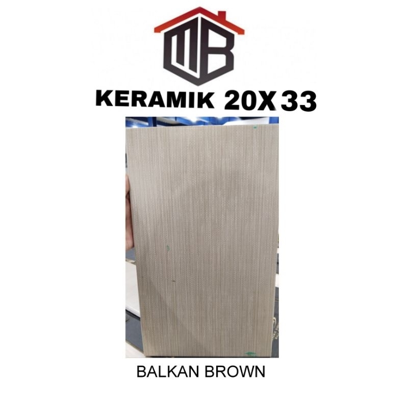 Keramik dinding 20x33 Platinum Balkan brown basic, balkan brown kw1