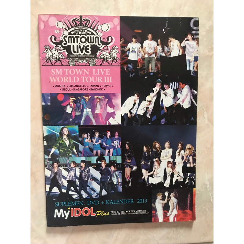MAJALAH SM TOWN LIVE WORLD TOUR 3 MY IDOL PLUS