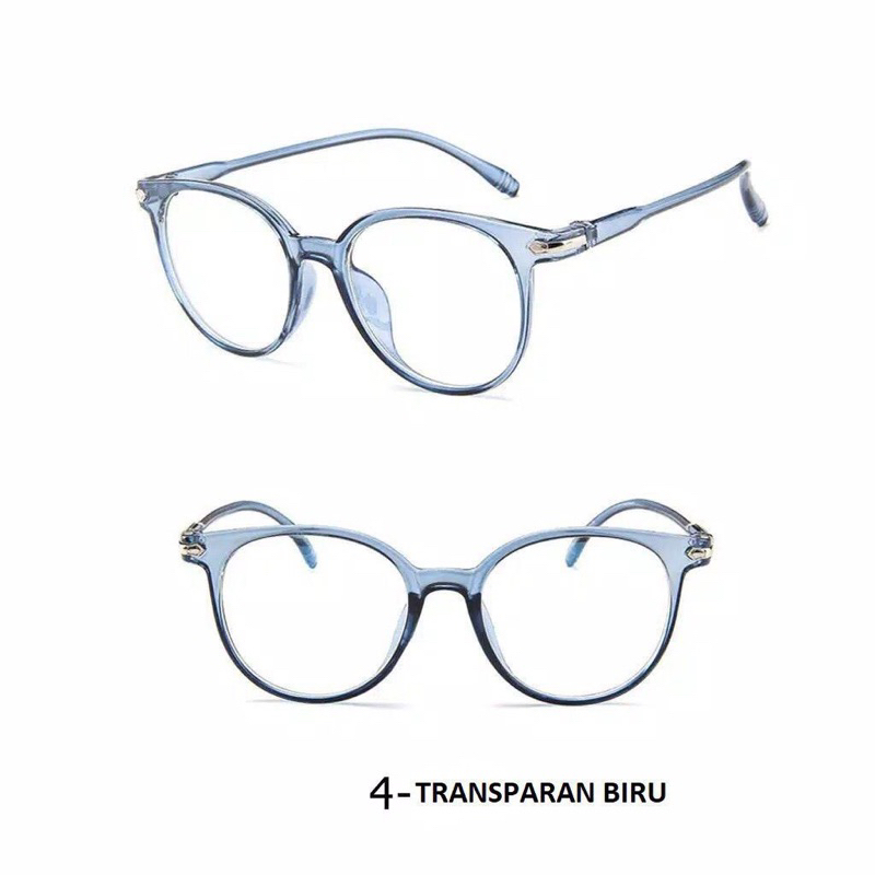 PROMO✨ Kacamata Pria/Wanita-Fashion-Anti Radiasi-Lensa Transparan-Sunglasses-Import