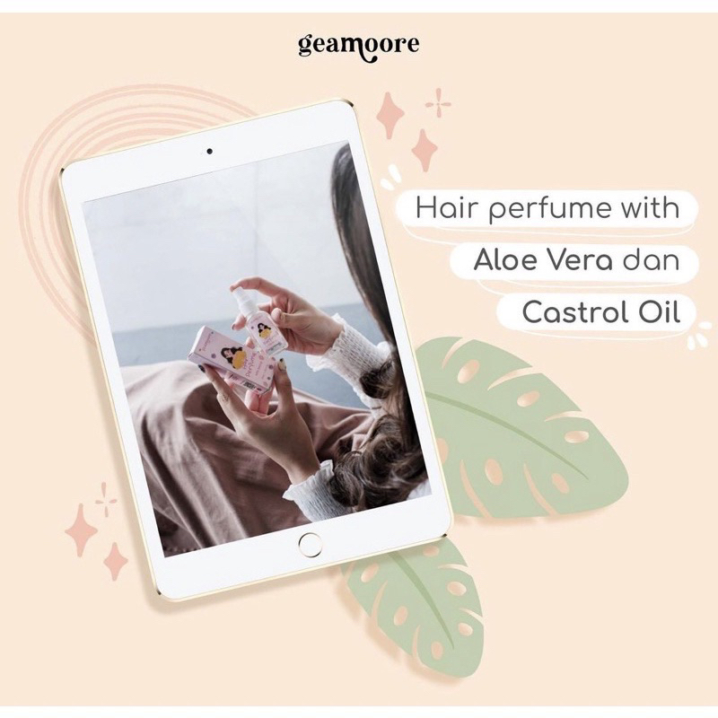 GEAMOORE Hair Parfume Mist 30ml | Parfum Rambut Spray Wangi Buah Segar BPOM