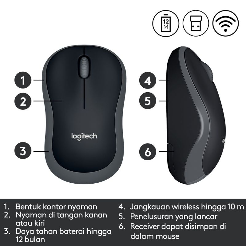 Mouse Logitech M185 Original