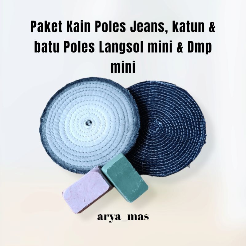 Paket Hemat Batu Dmp Batu Langsol Kain Jeans Kain Tipis