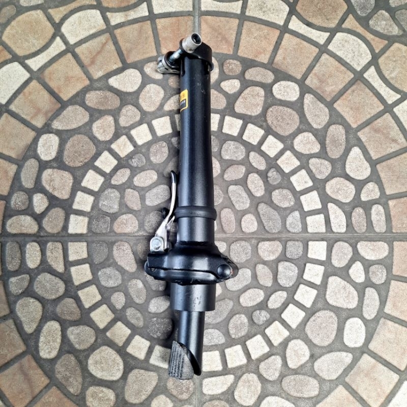 HANDLEPOST SEPEDA LIPAT INSERT 25.4 BESI HITAM