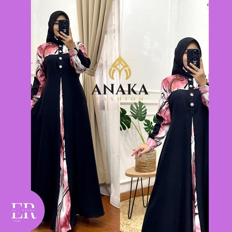 GAMIS ANAKA SHAKILA PRINTING MIX CERUTY