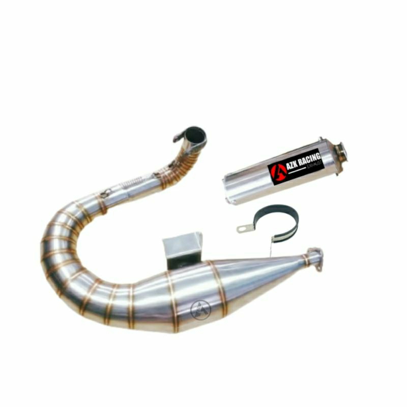 Knalpot VESPA Px 150 - PS 150 Buang Kiri Original AZK RACING