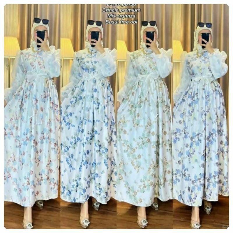 FLOWER DRESS  / PLISKET DRESS PREMIUM