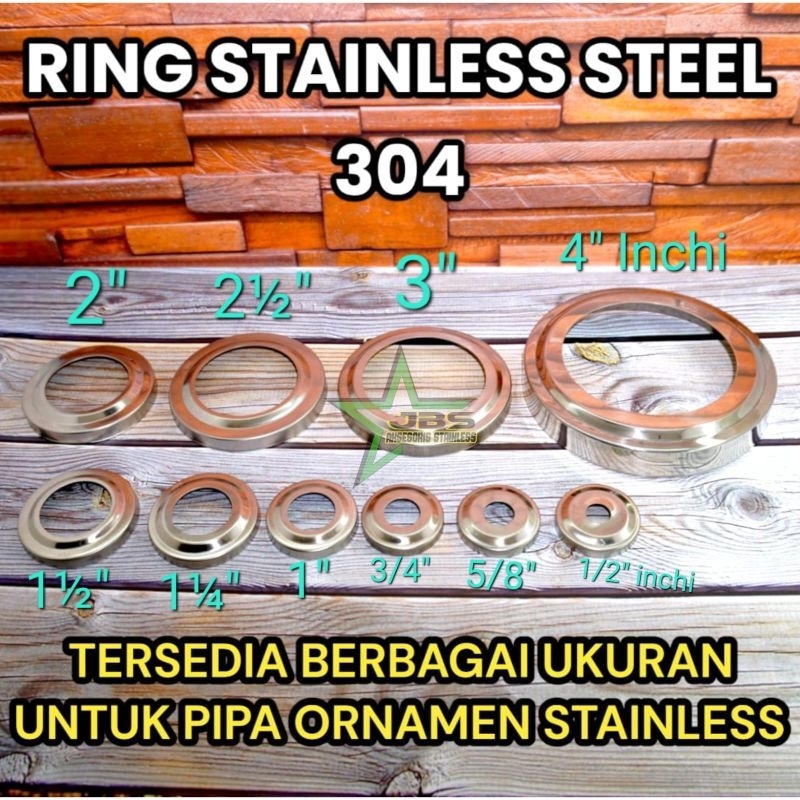 RING 4&quot; inchi STAINLESS SS 304