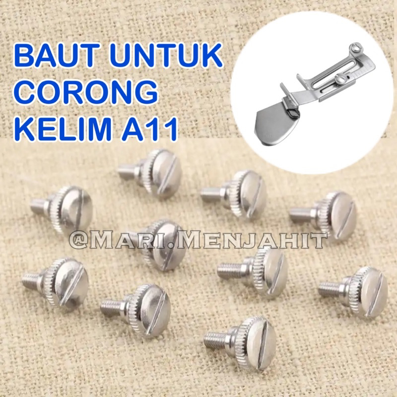 Baut Corong A11 untuk Mesin Jahit Butterfly P/N 36 - 10 pcs