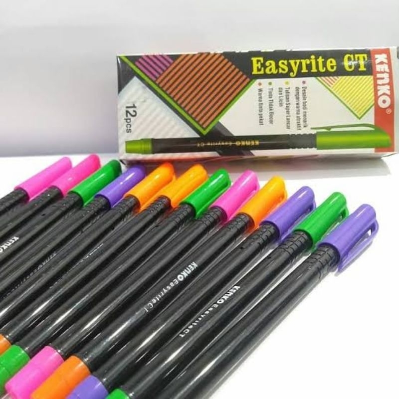 

[BOX ISI 12] PULPEN EASYRITE CT KENKO / PULPEN KENKO EASYRITE CT / BALLPOINT / PULPEN / PULPEN 0.5 MM