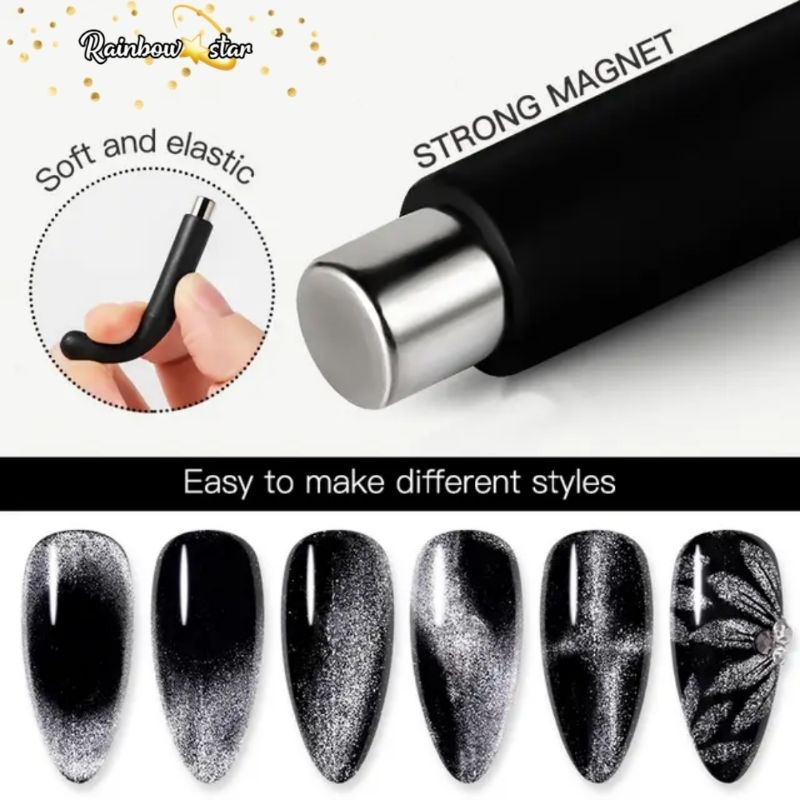 Tongkat Cat Eye 9D 5D Silver Cat Eyes Magnet Stick Pen