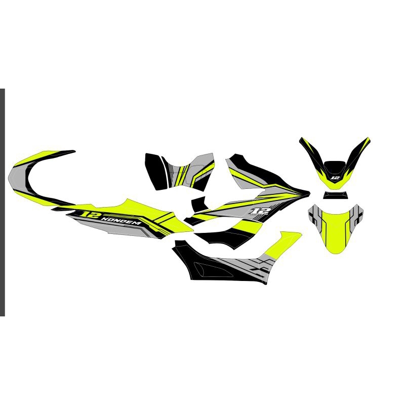 Decals stiker honda pcx full body desain suka² full castum