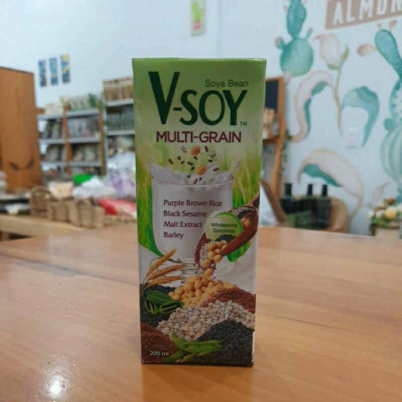 

Vsoy Multigrain (Susu Kedelai dan Biji-Bijian) 200ml