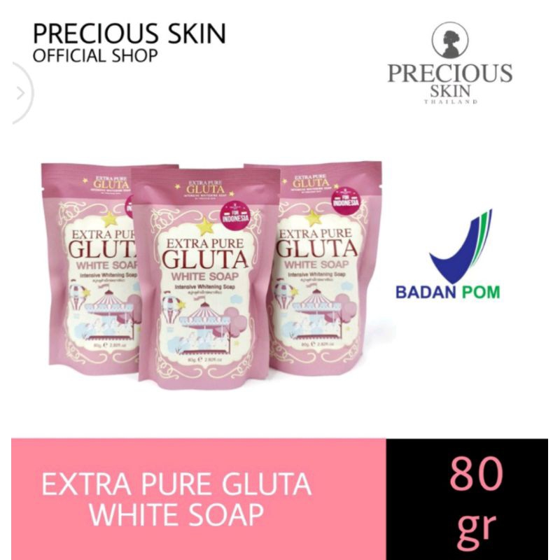 Precious Skin Thailand Extra Pure Gluta Whitening Body &amp; Face Soap / Sabun