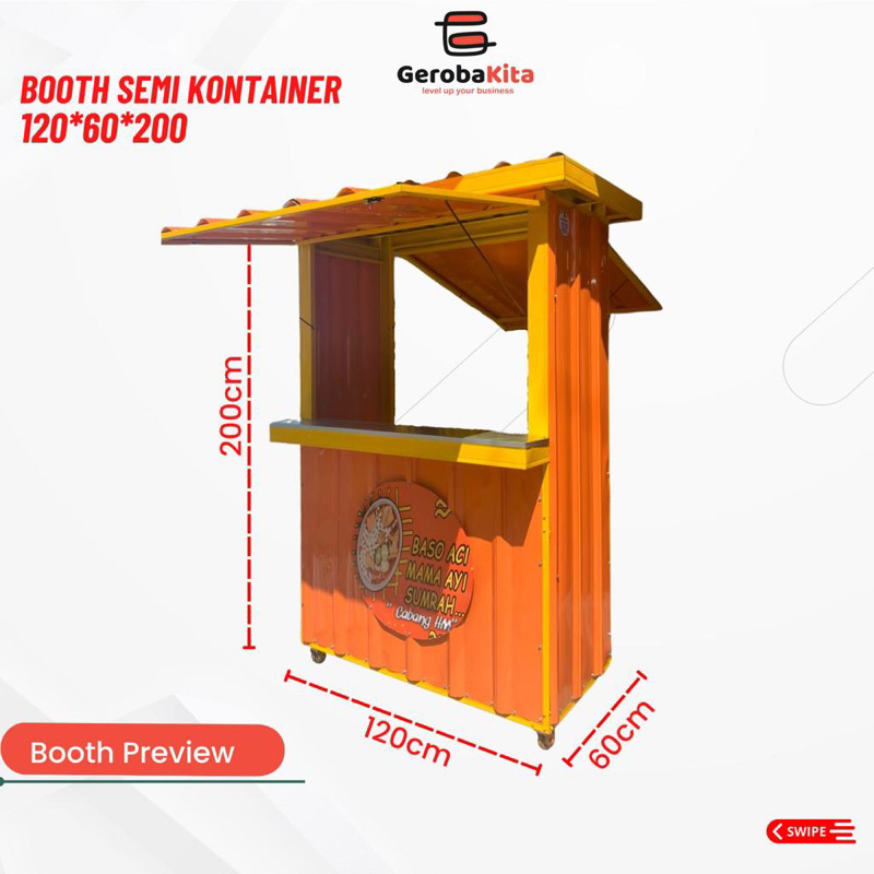 Booth Semi Container