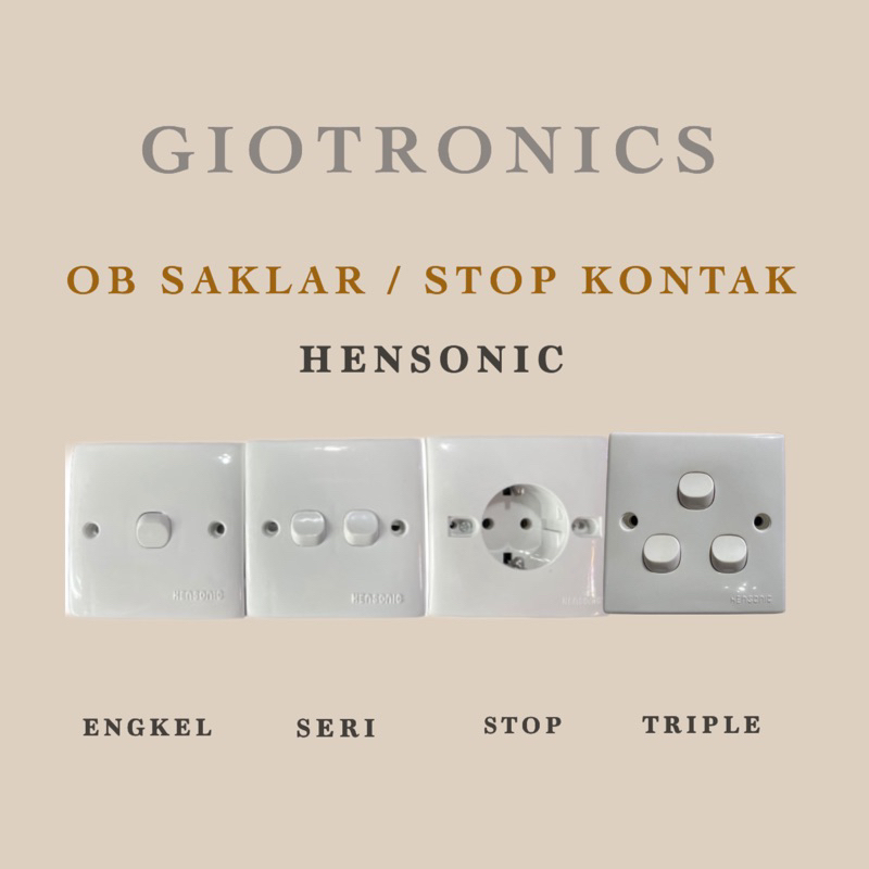 HENSONIC SAKLAR ENGKEL / SERI / STOP / TRIPLE OUTBOW / INBOW