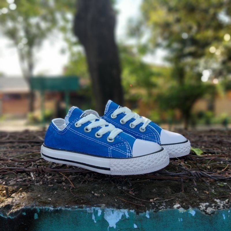 Sepatu Converse Anak Warna Biru Bca/Birel Biru Elektrik / Sepatu Anak Laki-laki / Sneakers Anak / Sepatu Sekolah Anak